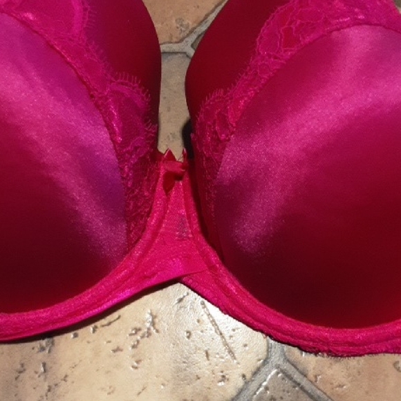 Ambrielle Fuchsia Lace Bra Size 42DD - Picture 3 of 7